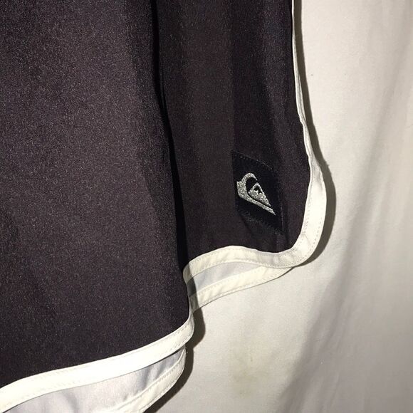 Quicksilver Men's Black, Blue Embroidered Logo Drawstring Board Shorts Size 36 - Picture 3 of 7